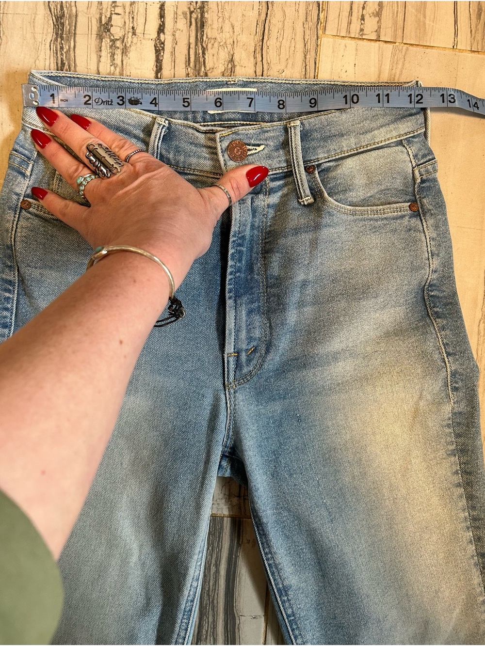 MOTHER The Dazzler Ankle High Rise Cropped Jeans - Picture 13 of 16